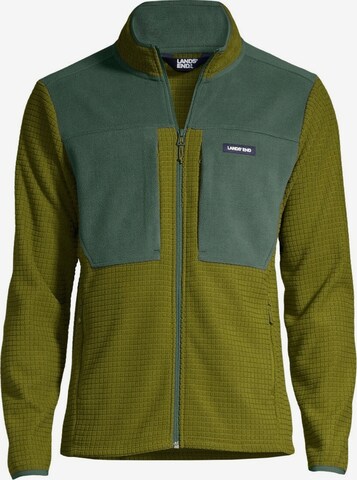 Lands‘ End Fleece Jacket in Green: front