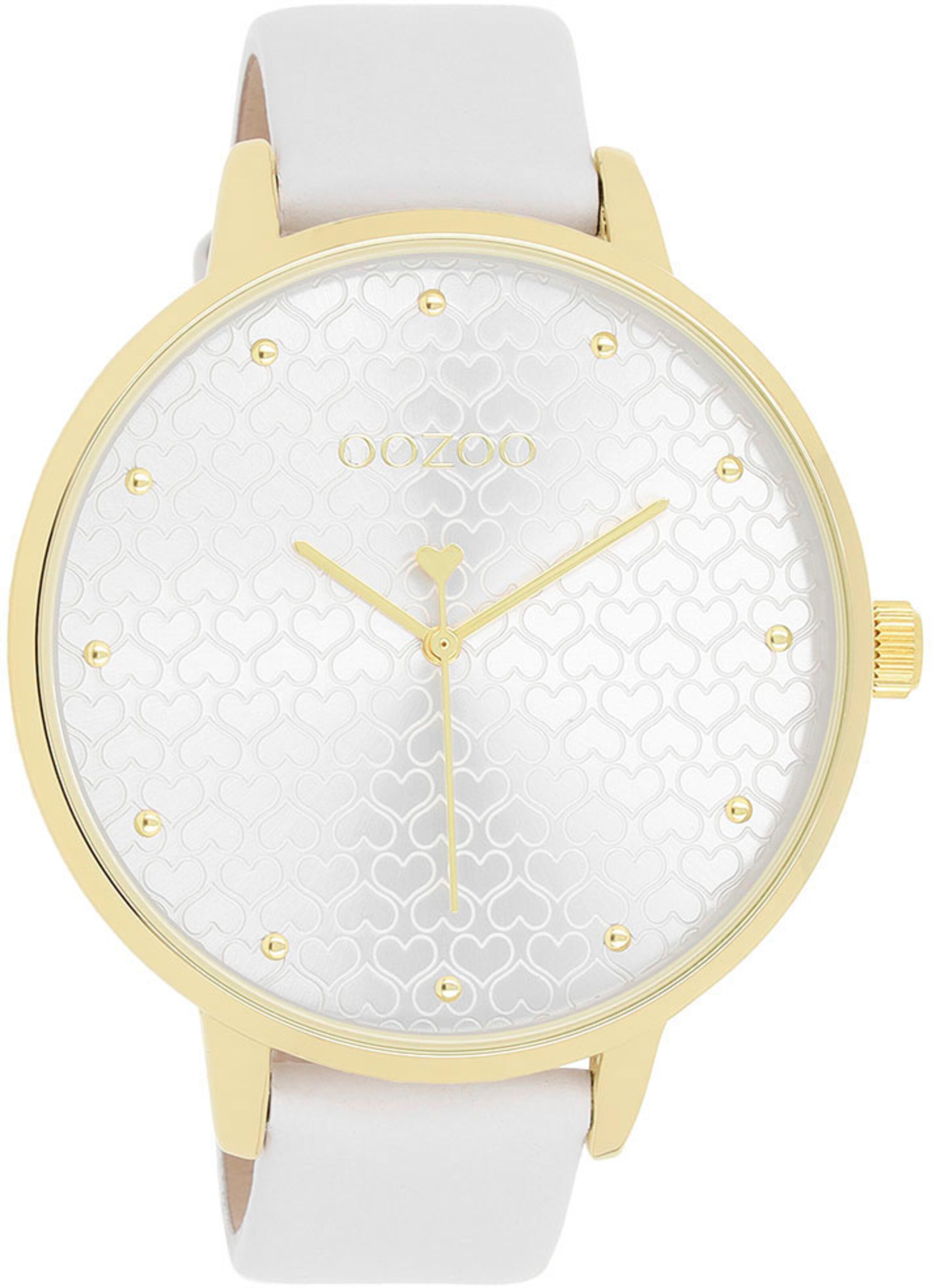 OOZOO Uhr in Weiß: Vorderseite
