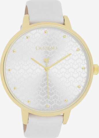 OOZOO Analog Watch in White: front