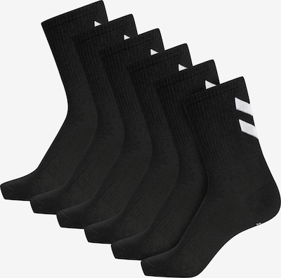 Hummel Sportsocken 'Chevron' in schwarz / weiß, Produktansicht