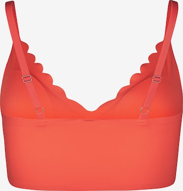 Skiny Bustier Melltartó - piros