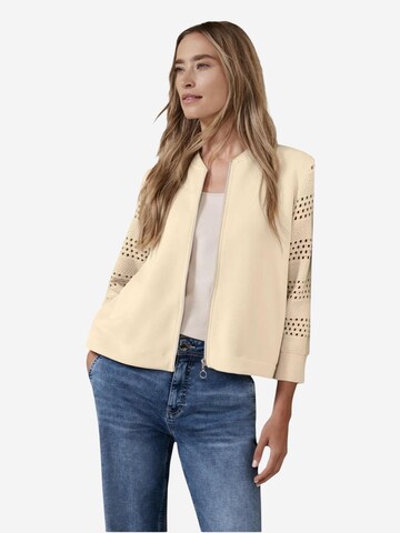 Giacca di felpa 'silk look jacket 324795' di STREET ONE in beige: frontale