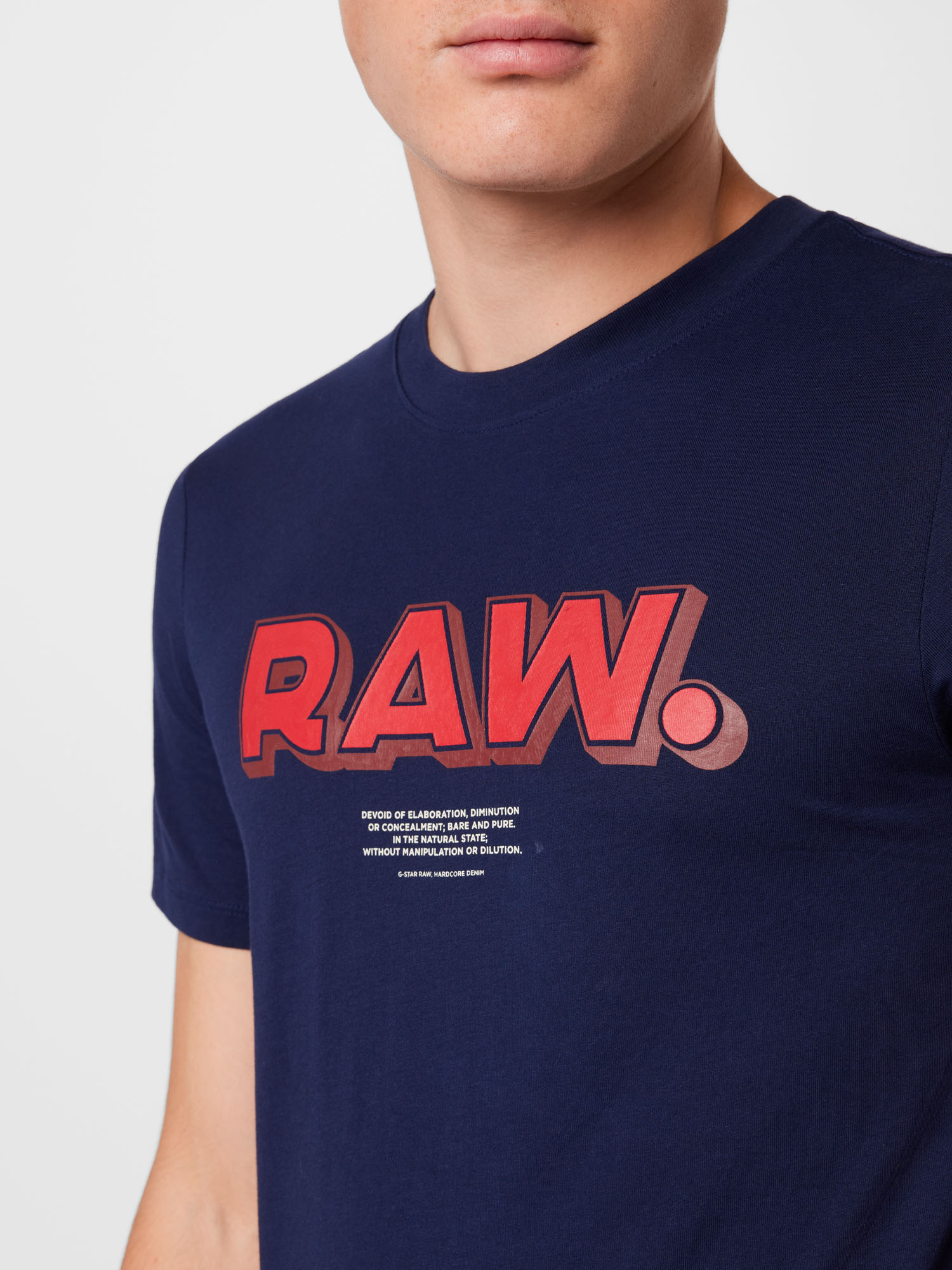 Koszulki Mężczyźni G-Star RAW Koszulka w kolorze Ciemny Niebieskim 