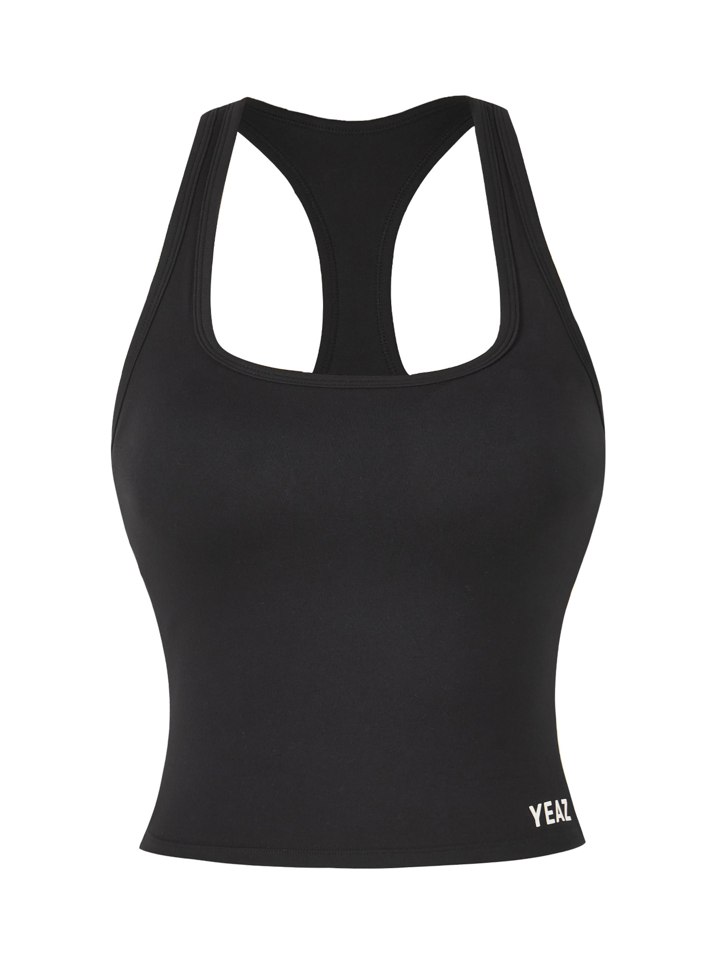 Haut de sport 'CRUSH' YEAZ en noir : devant