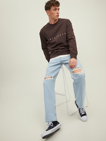 JACK & JONES Loosefit Džíny 'EDDIE' – modrá