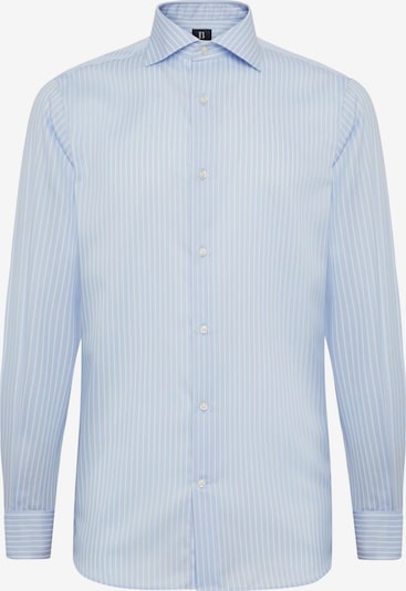 Marškiniai iš Boggi Milano, spalva – šviesiai mėlyna / balta, Prekių apžvalga