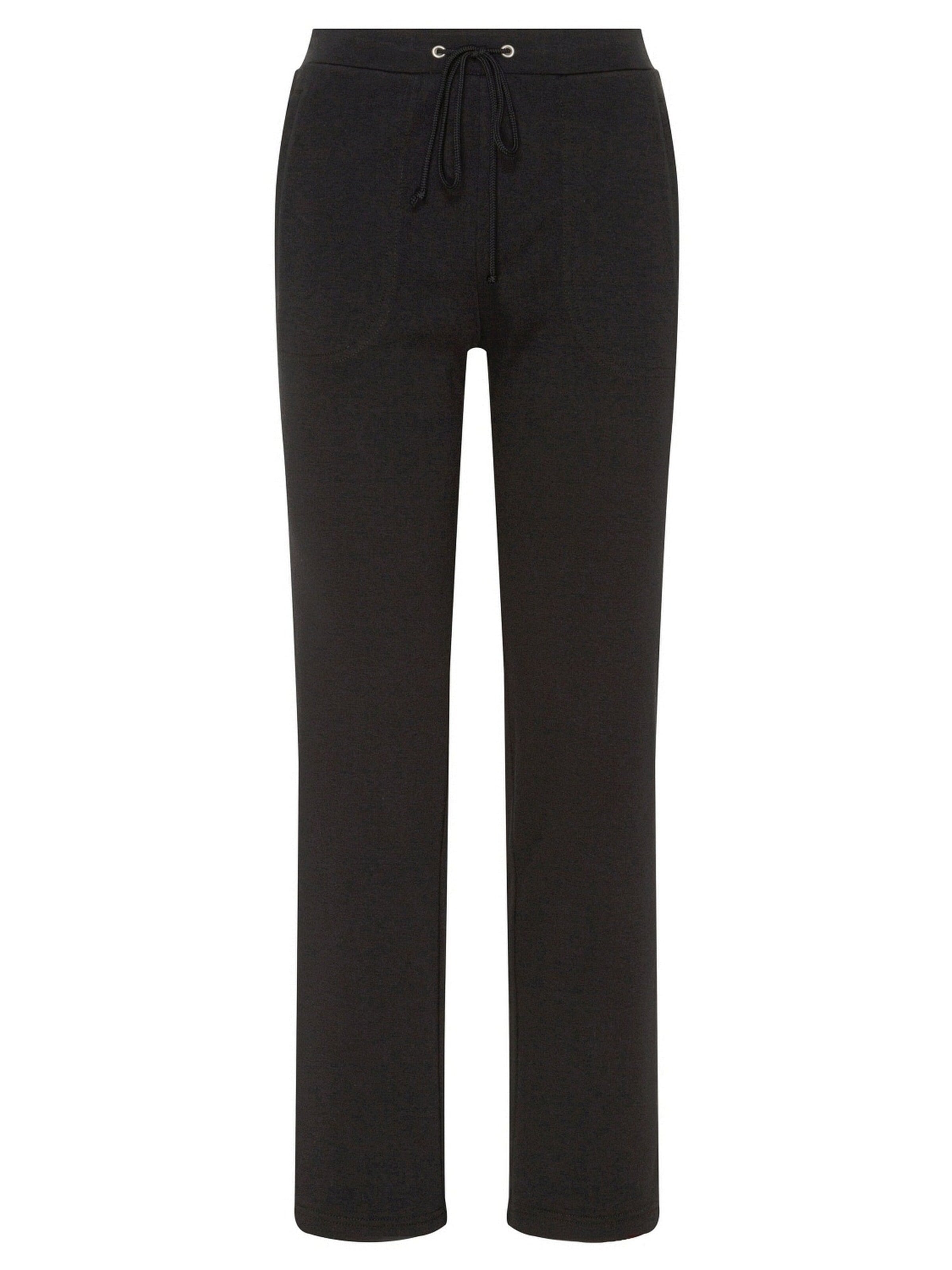 HAJO Regular Pants 'Joggpants sportiv Stay Fresh' in Black: front