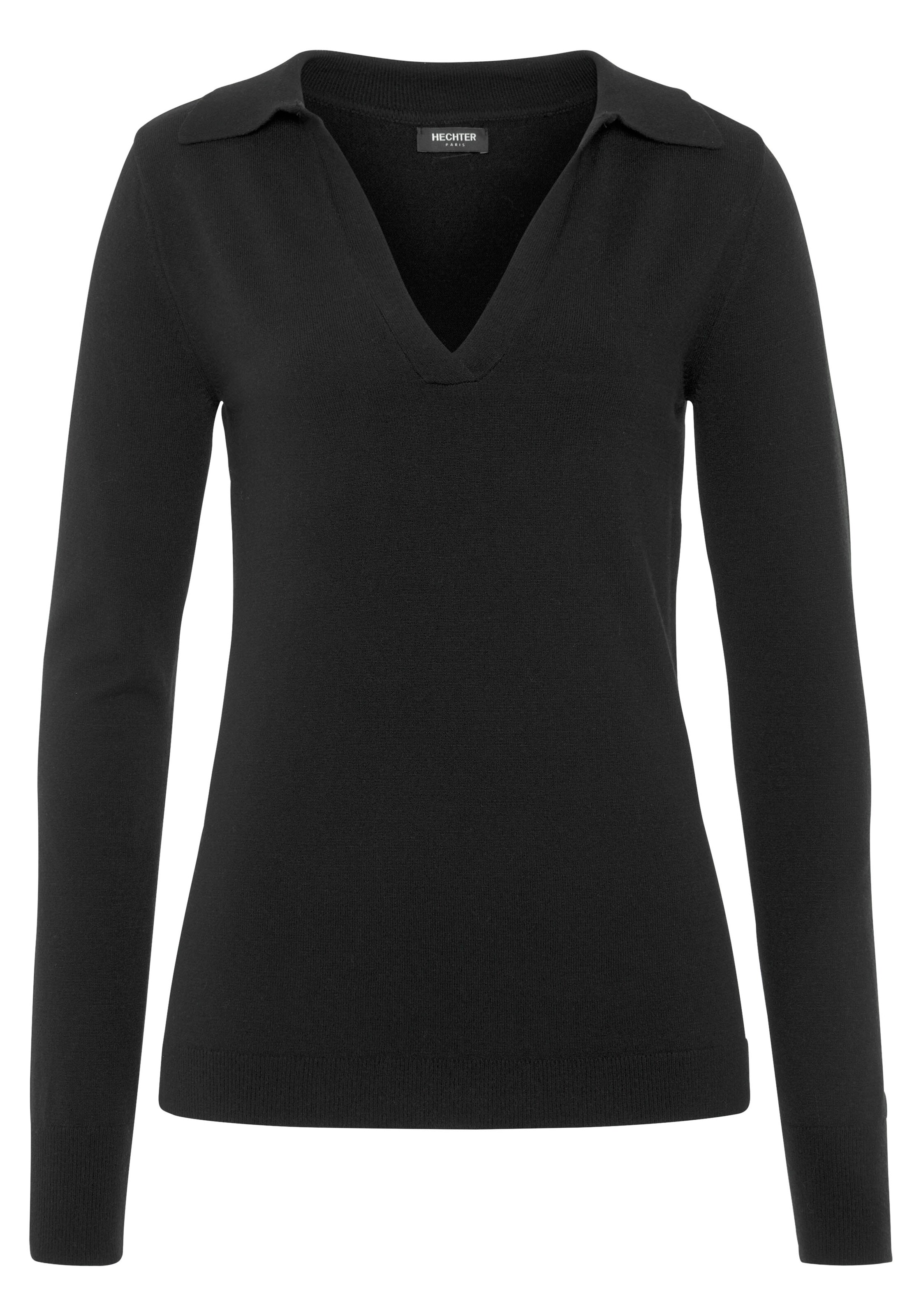 HECHTER PARIS Pullover in Schwarz: Vorderseite