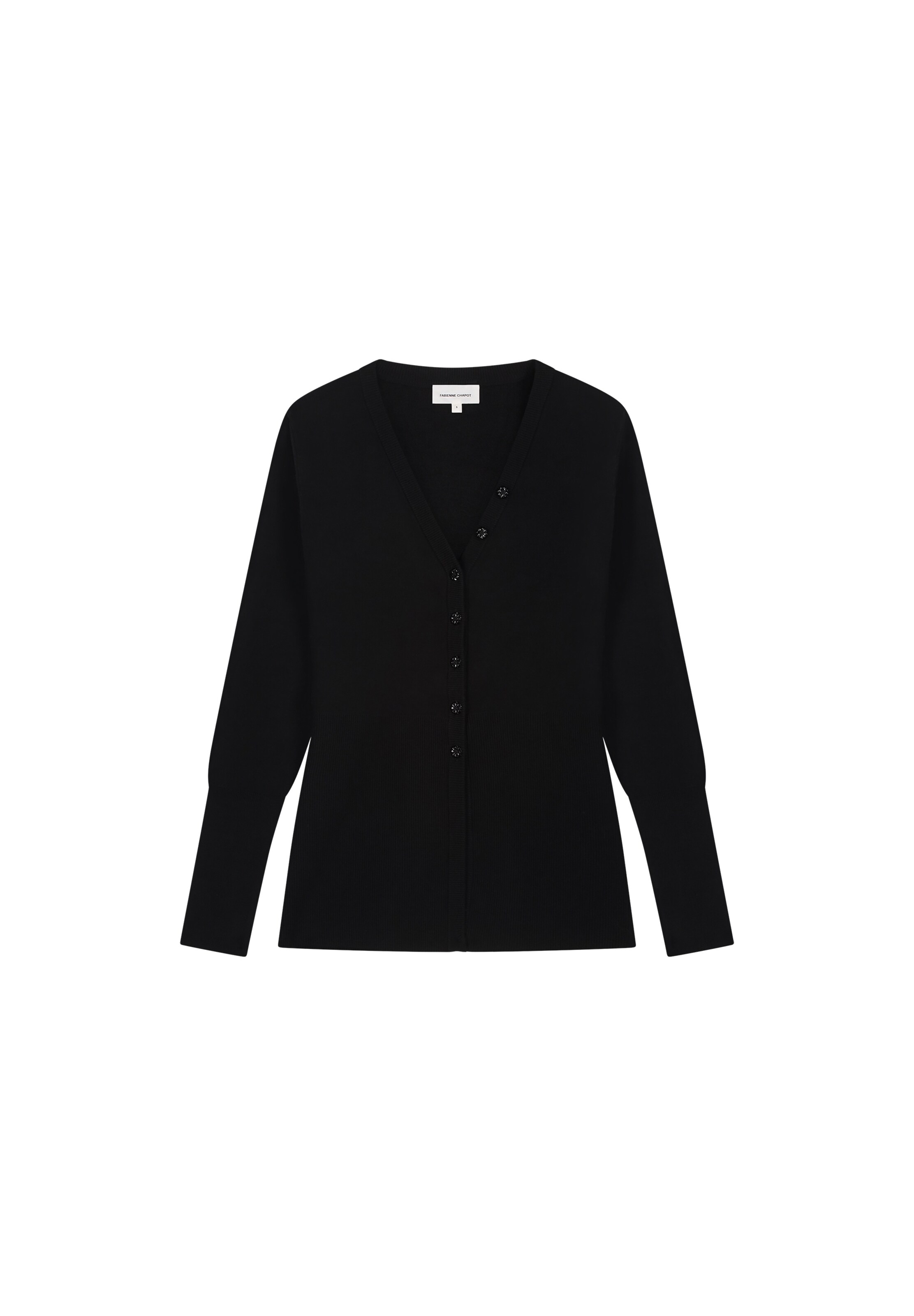Fabienne Chapot Knit cardigan in Black: front