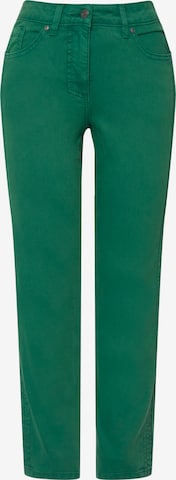 LAURASØN Regular Jeans in Green: front