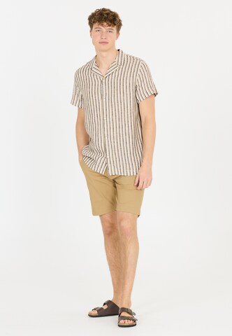 Cruz Regular fit Button Up Shirt 'Camilo' in Brown