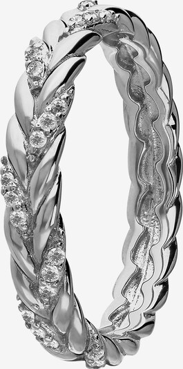 Lucardi Ring 'Einfach' in de kleur Zilver, Productweergave