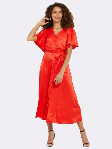 Threadbare - Vestidos camiseiros 'Salad' em vermelho