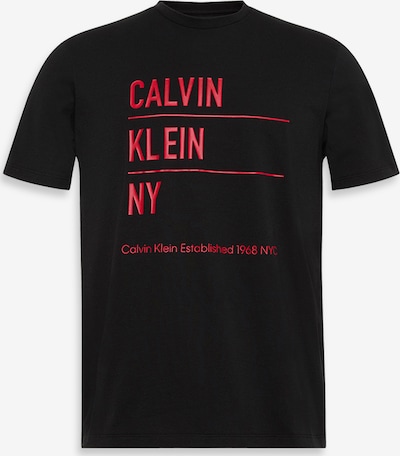 Calvin Klein Jeans Majica u krvavo crvena / crna, Pregled proizvoda