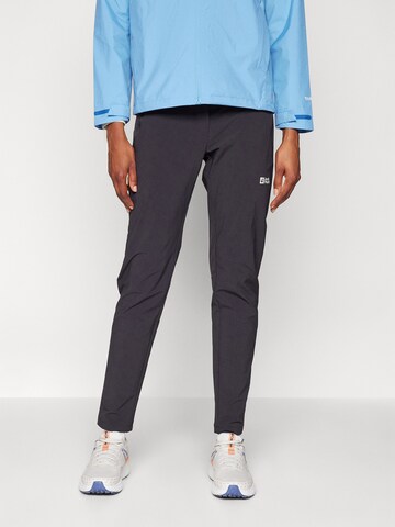 Coupe slim Pantalon outdoor 'HIKEOUT' JACK WOLFSKIN en noir : devant