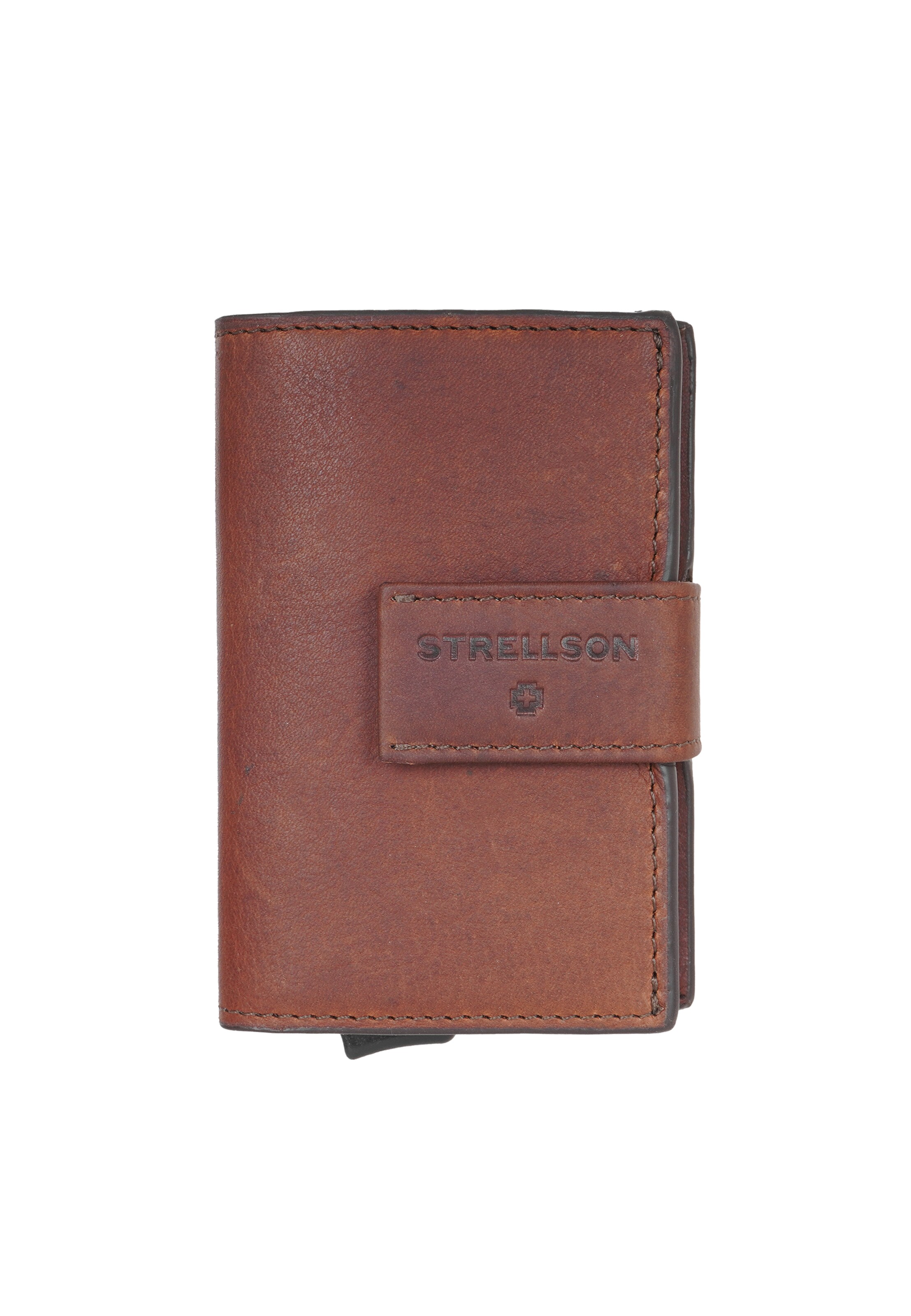STRELLSON Portemonnee 'Brick Lane C-three' in Bruin: voorkant