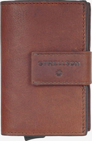 STRELLSON Wallet 'Brick Lane C-three' in Brown: front