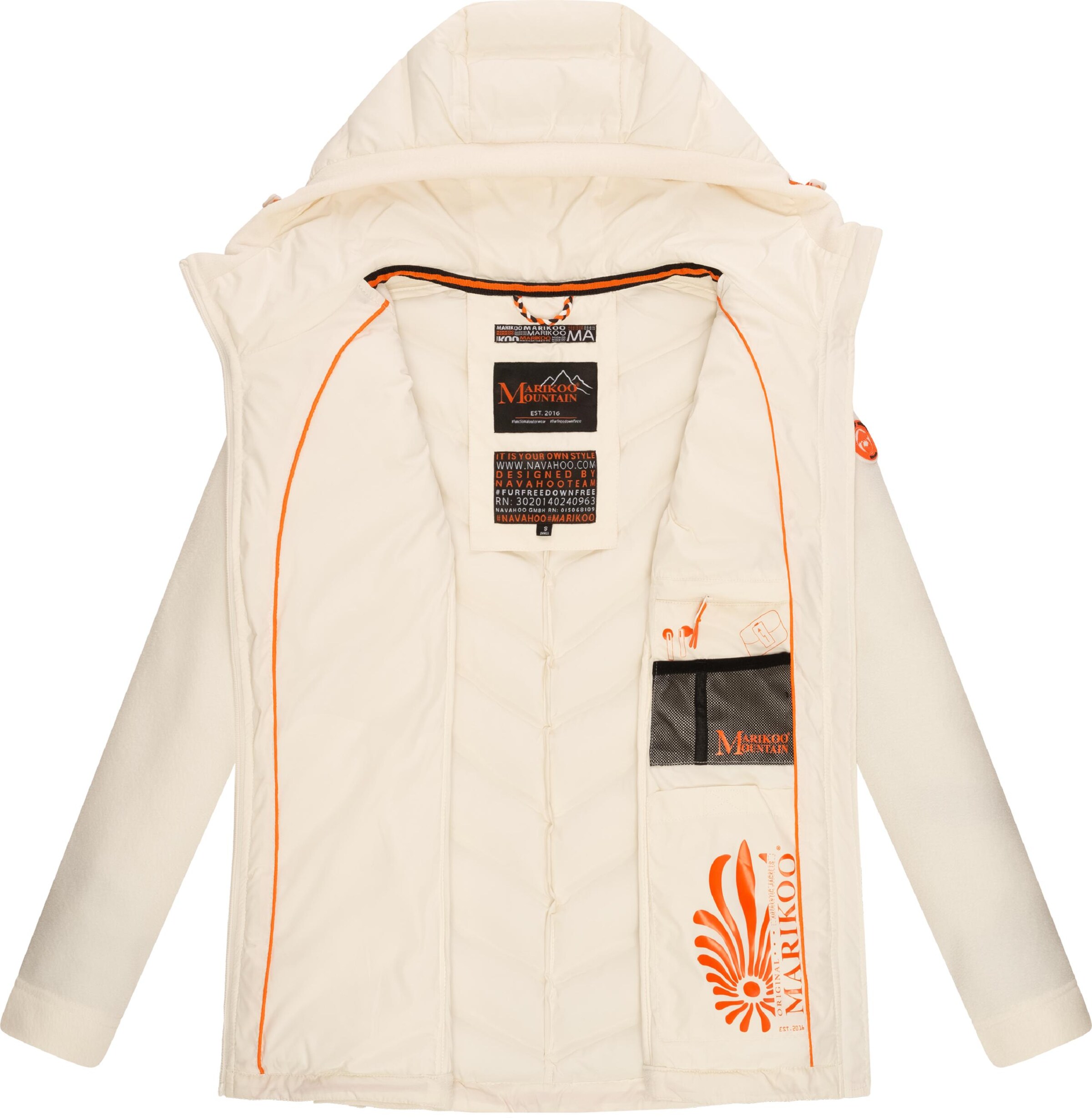 MARIKOO Between-season jacket 'Mount Haruna' in White