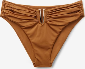 CALZEDONIA Bikinihose 'Shiny Satin' in Braun: Vorderseite