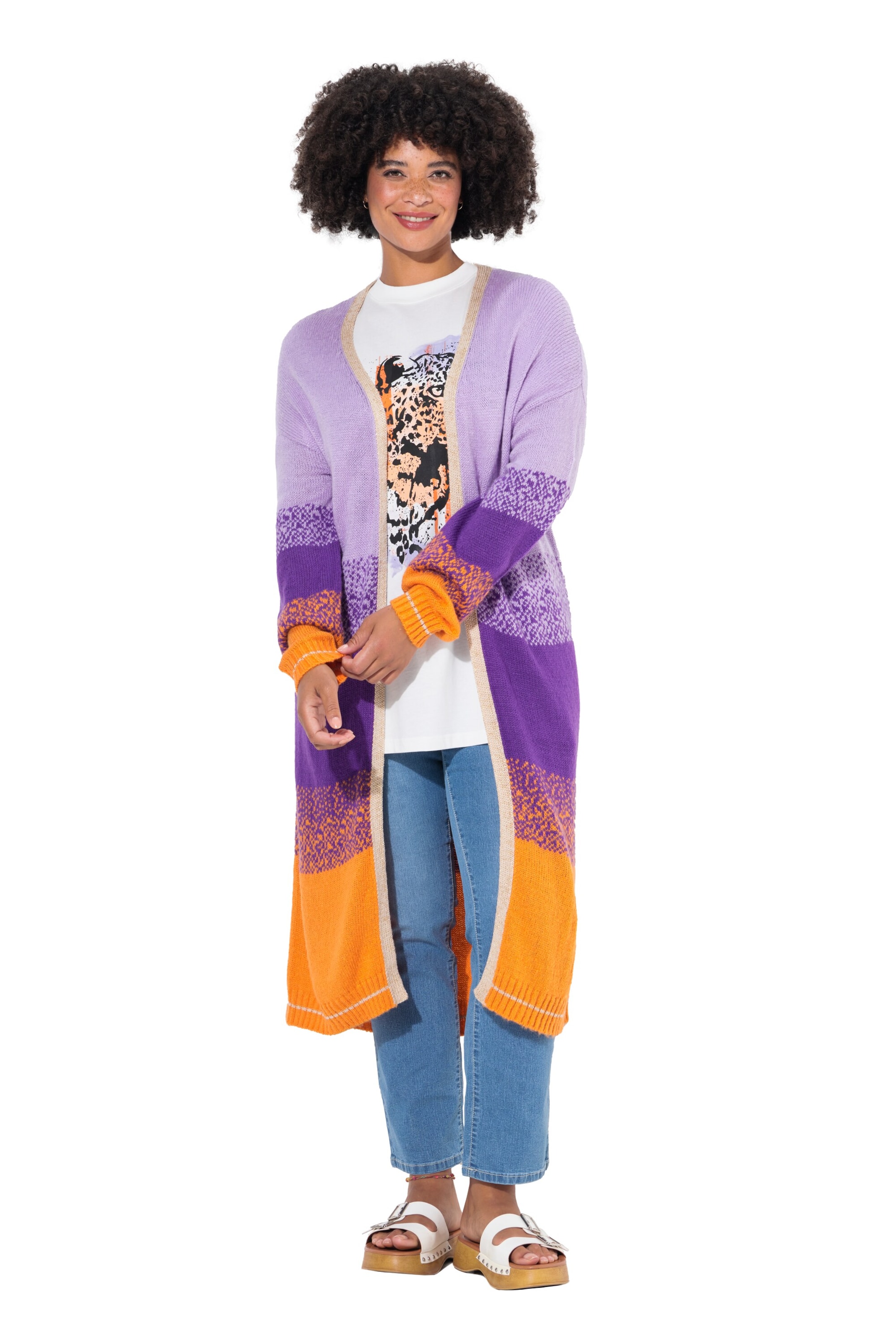 Angel of Style Gebreid vest in Lila