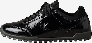 Baskets basses Calvin Klein en marron : devant