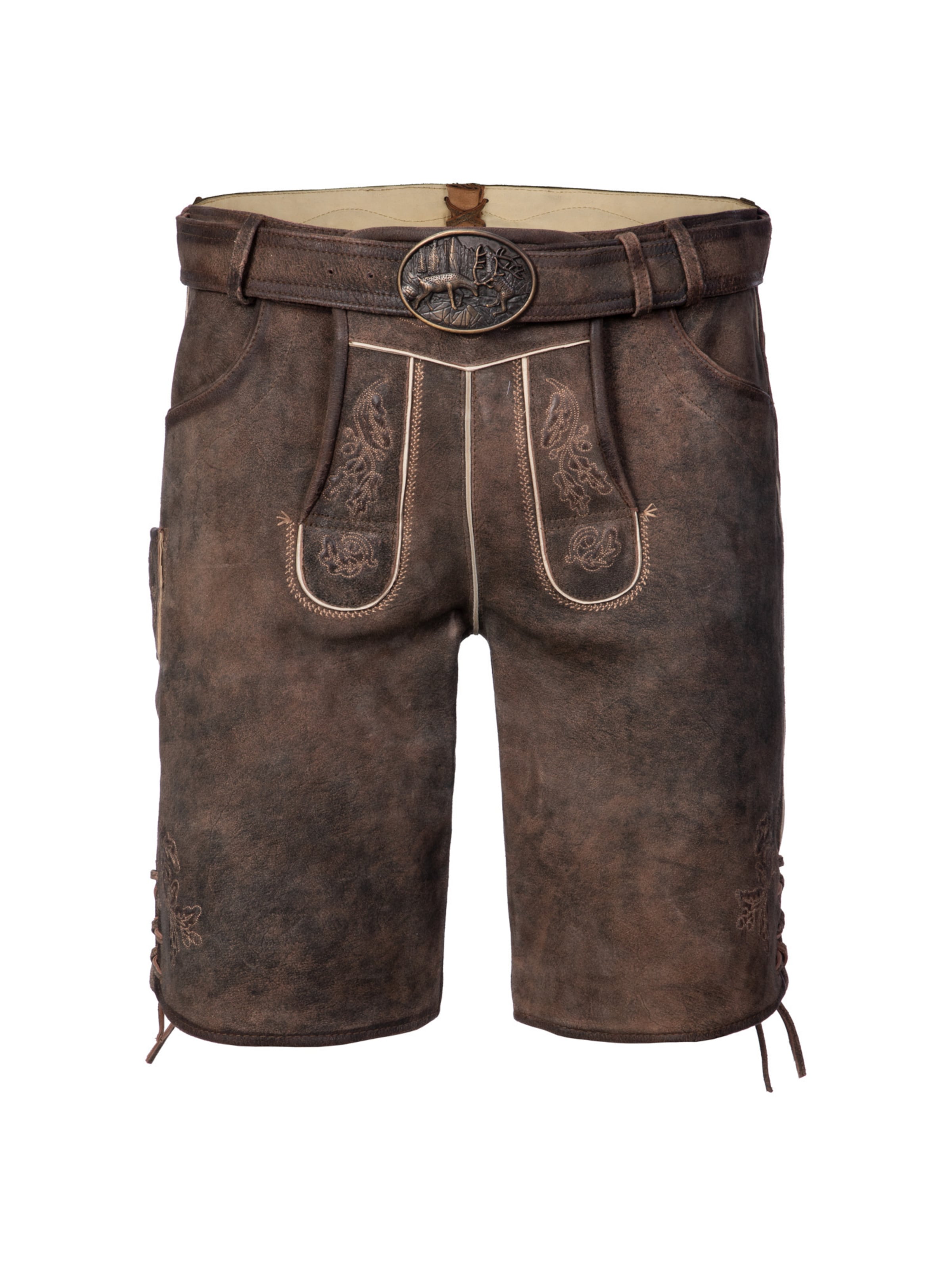 SPIETH & WENSKY - regular Pantalón tradicional 'TG-Dettelbach' en marrón: frente