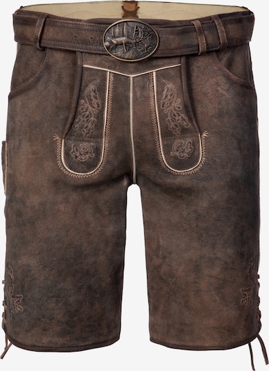 SPIETH & WENSKY Trachtenshorts 'TG-Dettelbach' in 56 in braun, Produktansicht