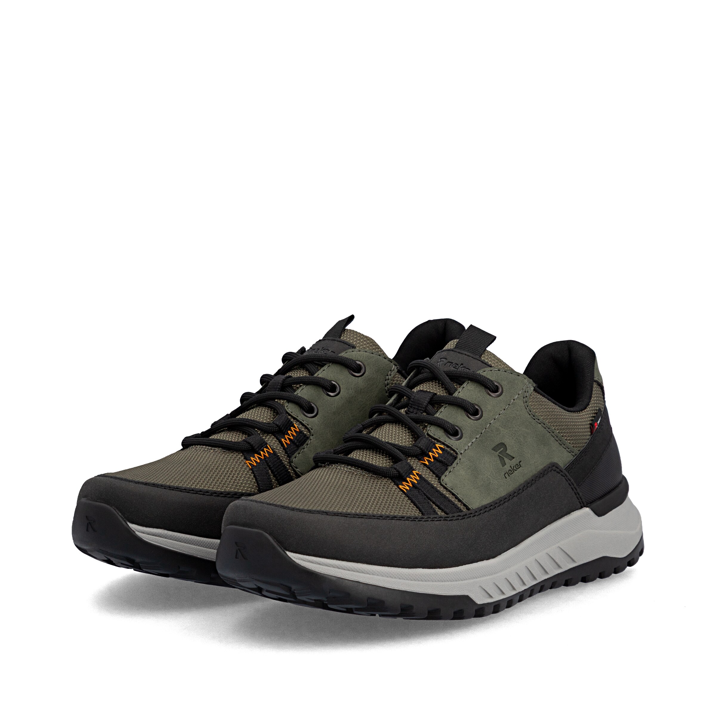 Baskets basses Rieker en vert