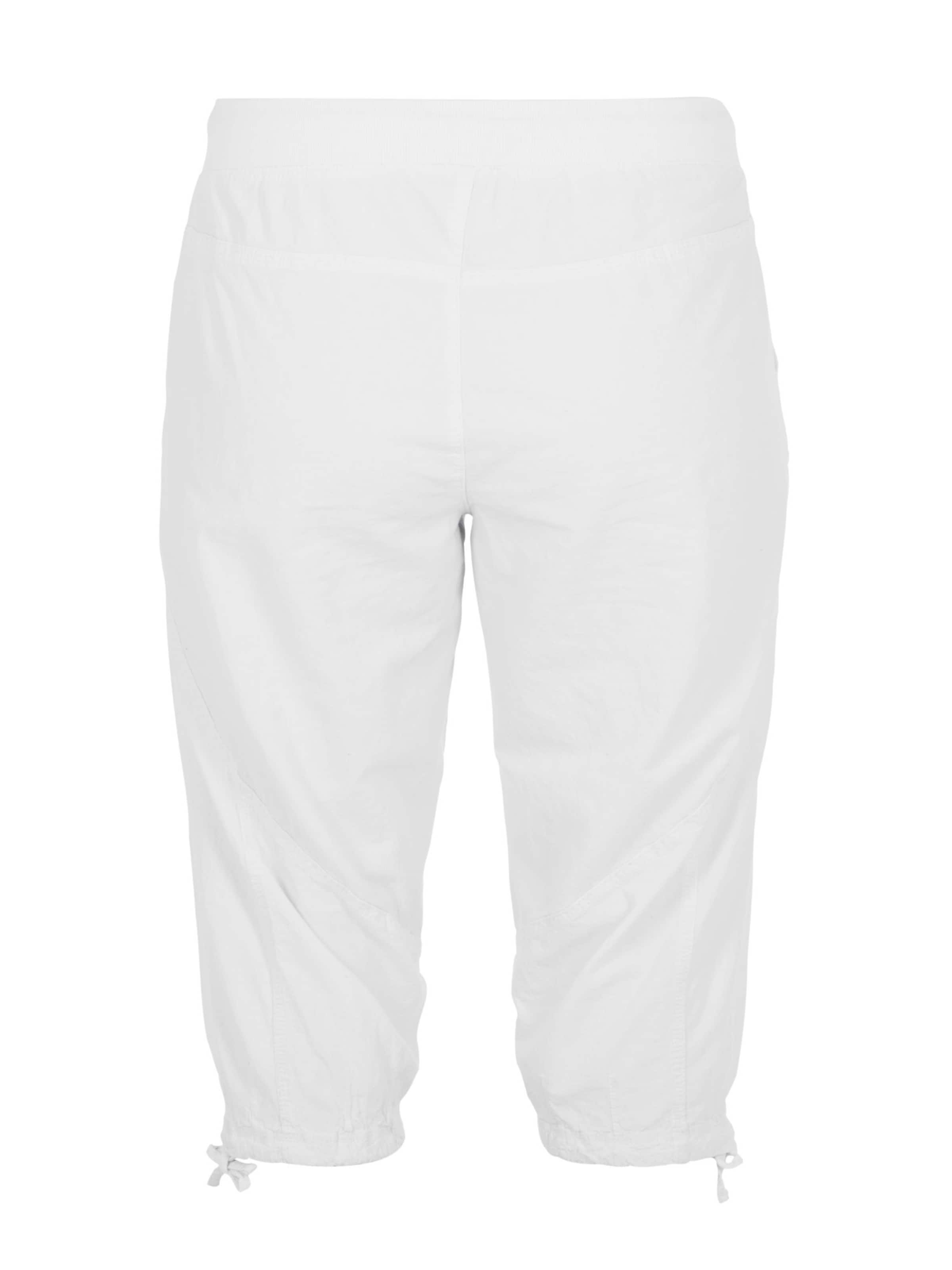 Zizzi Loose fit Trousers 'Jeasy' in White