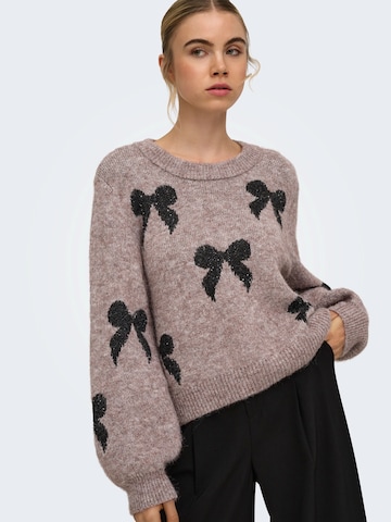 ONLY Pullover 'ONLDOFFA' in Braun