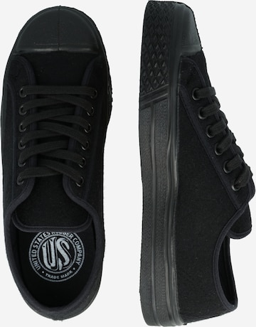 US Rubber Sneaker 'MILTARY' in Schwarz