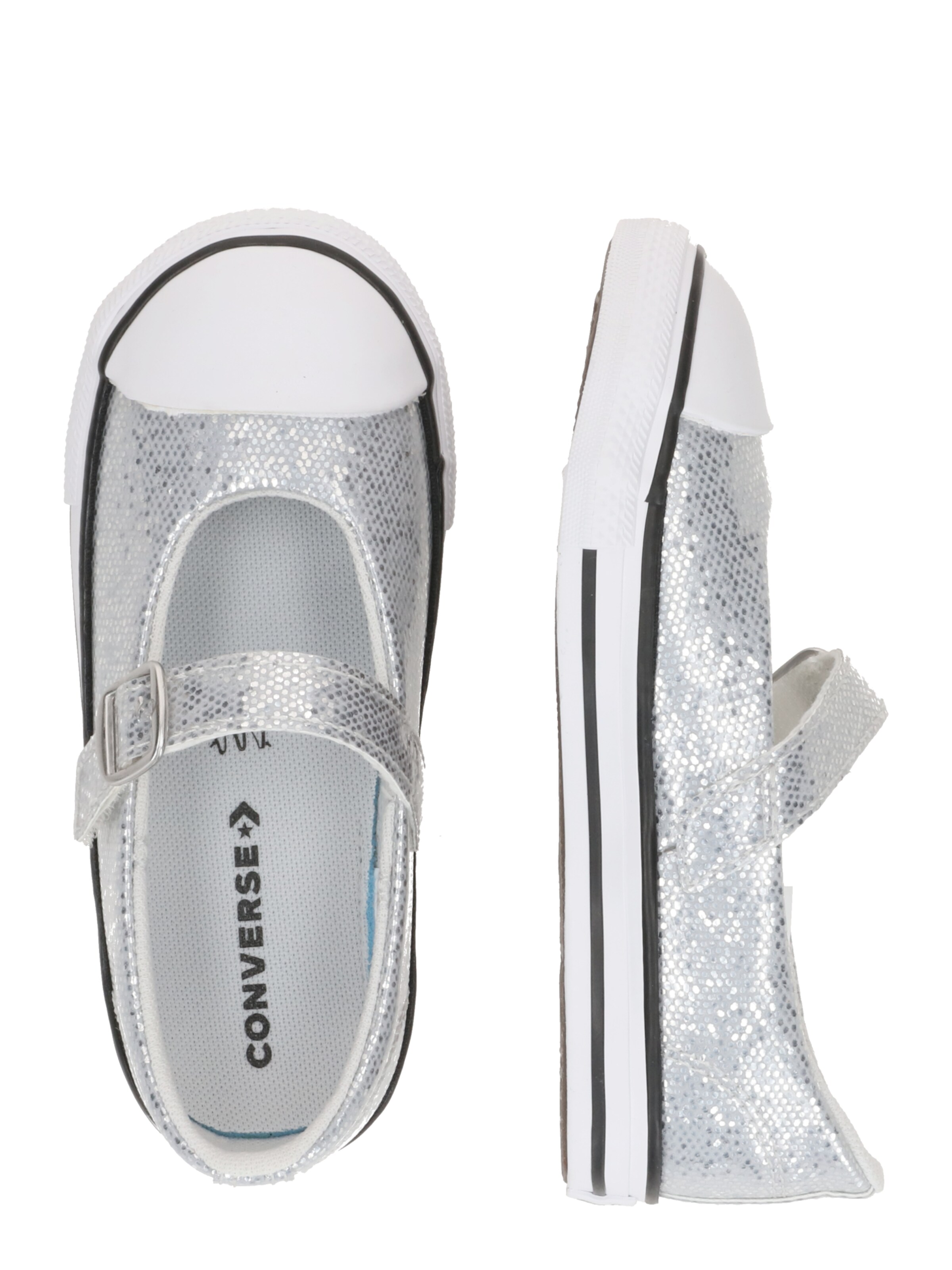 CONVERSE Балетки 'CTAS' в Серебристый