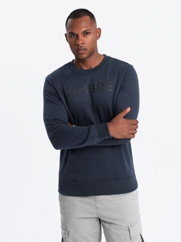Ombre Sweatshirt i blå