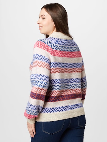 Vero Moda Curve Sweater 'RAIL' in Beige