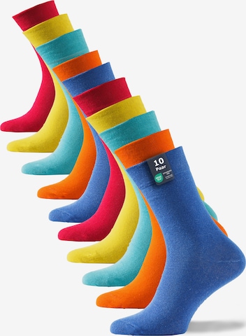 Cotton Prime Socks in Mixed colors: front