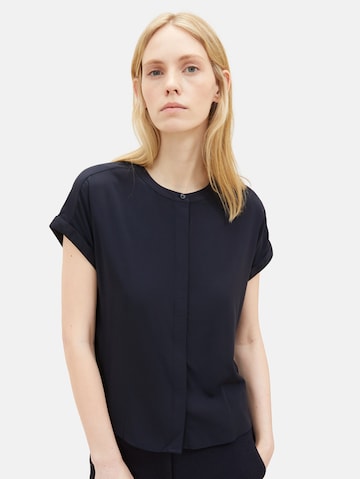 TOM TAILOR Bluse in Blau