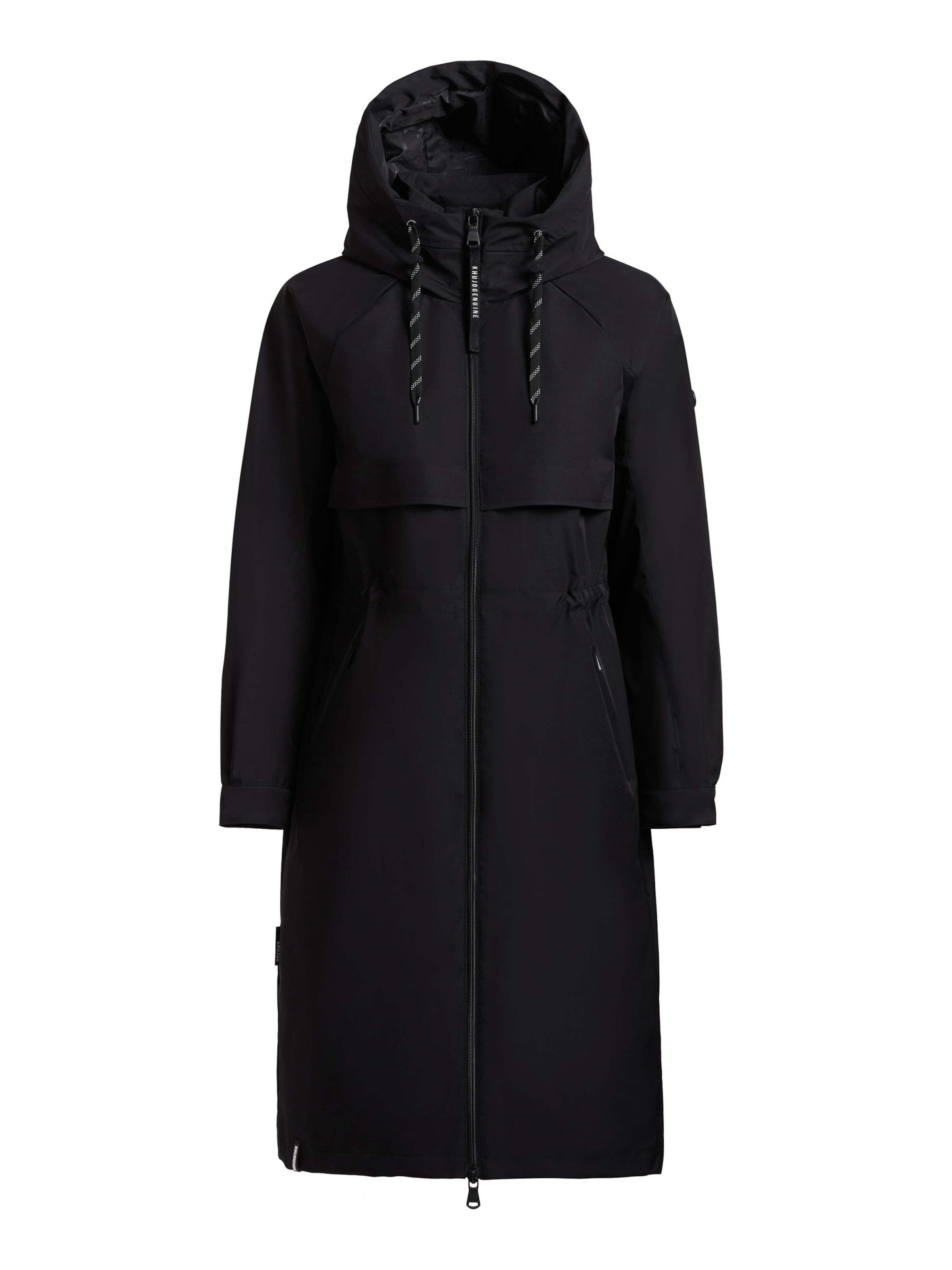 Manteau mi-saison 'Pinax2 ' khujo en noir : devant
