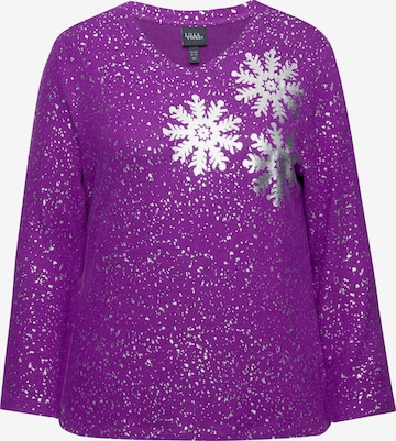 Ulla Popken Sweatshirt in Lila: Vorderseite