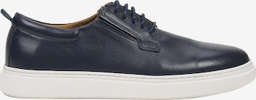 Desa - Calzado deportivo con cordones 'DESA Herren-Schnürschuhe aus Leder mit weißer Sohle' en azul: frente