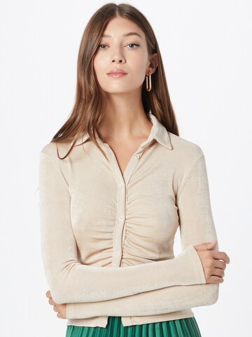 Gina Tricot Blouse 'Dolly' in Beige: voorkant