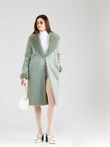 Twinset Between-Seasons Coat in Green