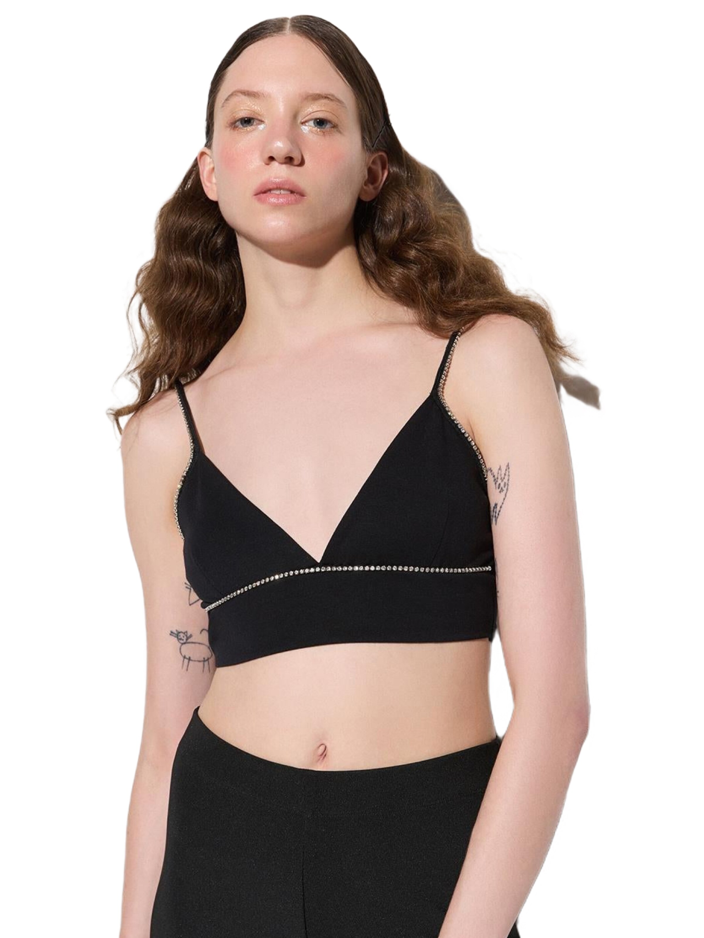 No Matter What Top in Black: front