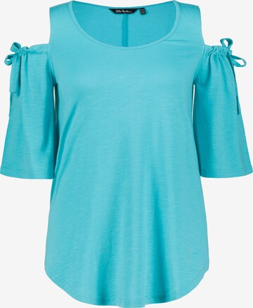 T-shirt Ulla Popken en bleu : devant