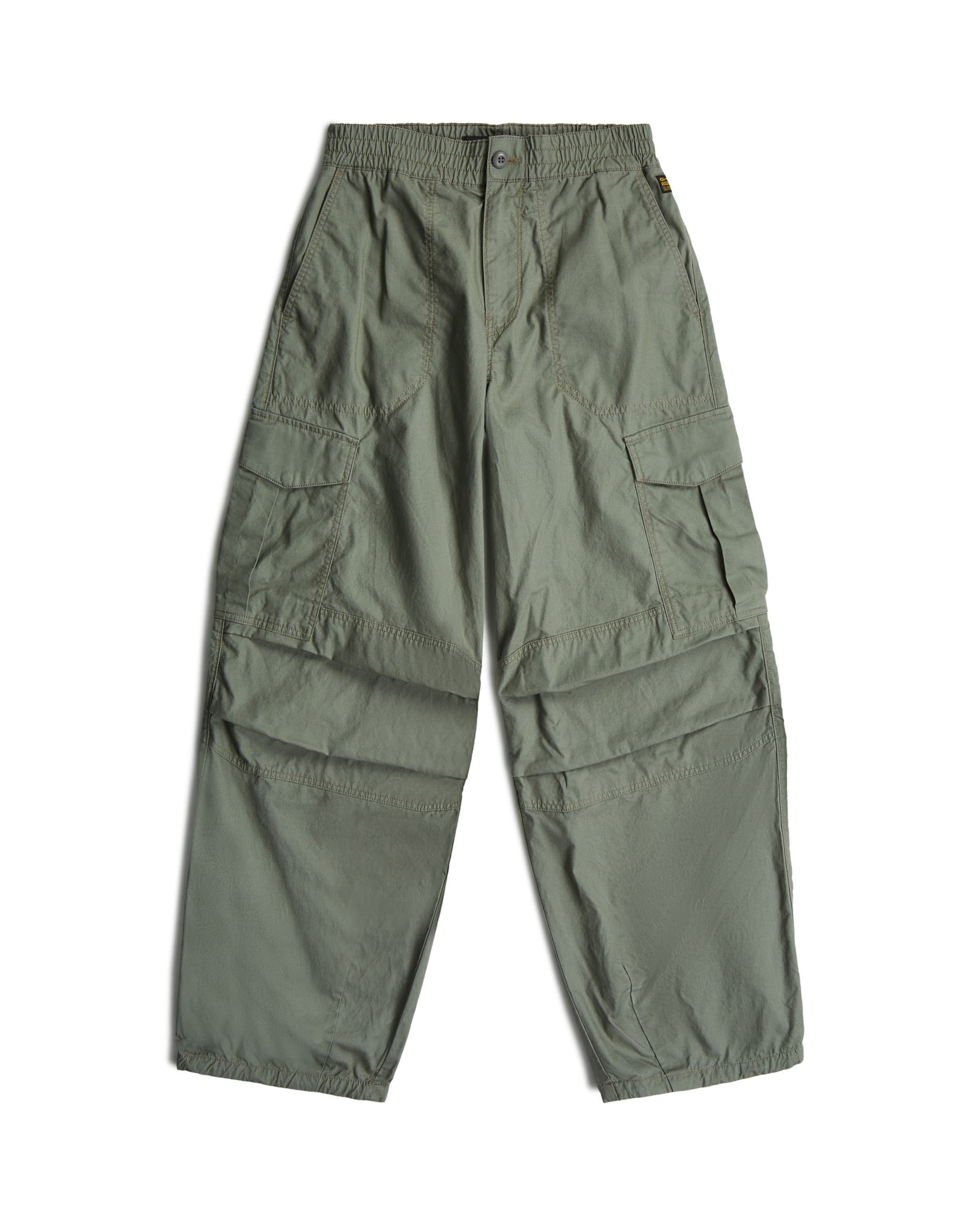 G-STAR Loosefit Cargo pant - 'Wide Leg Cargo Pants' in Grün: Vorderseite