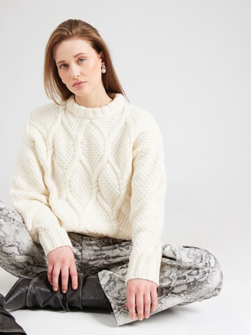Pull-over TOPSHOP en beige : devant