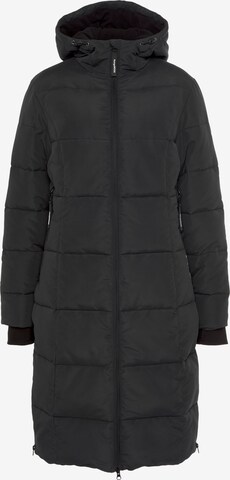 KangaROOS Outdoor Coat in Black: front