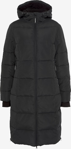 KangaROOS Outdoor Coat in Black: front