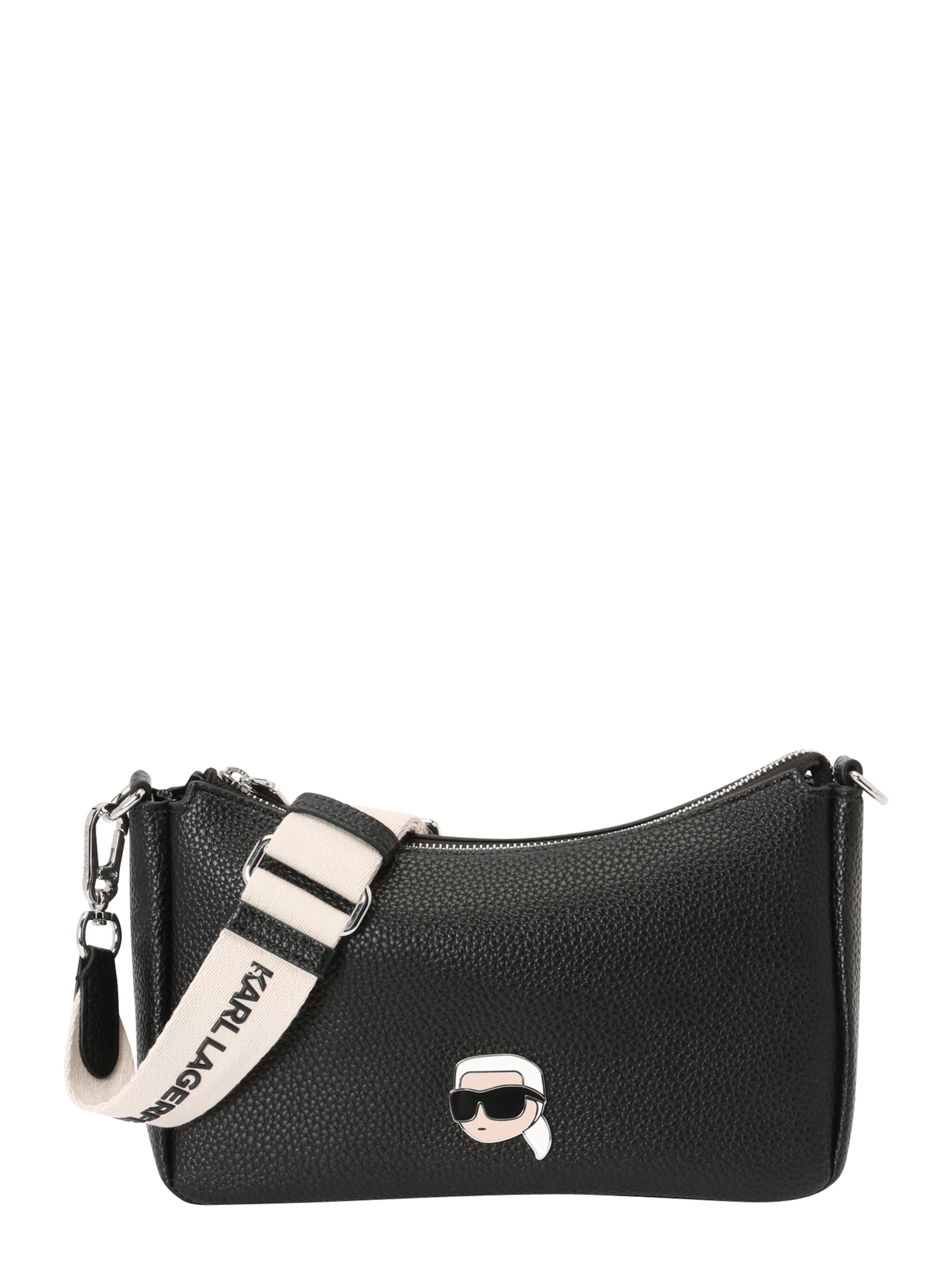 Karl Lagerfeld Õlakott 'Ikon', värv must: eest vaates