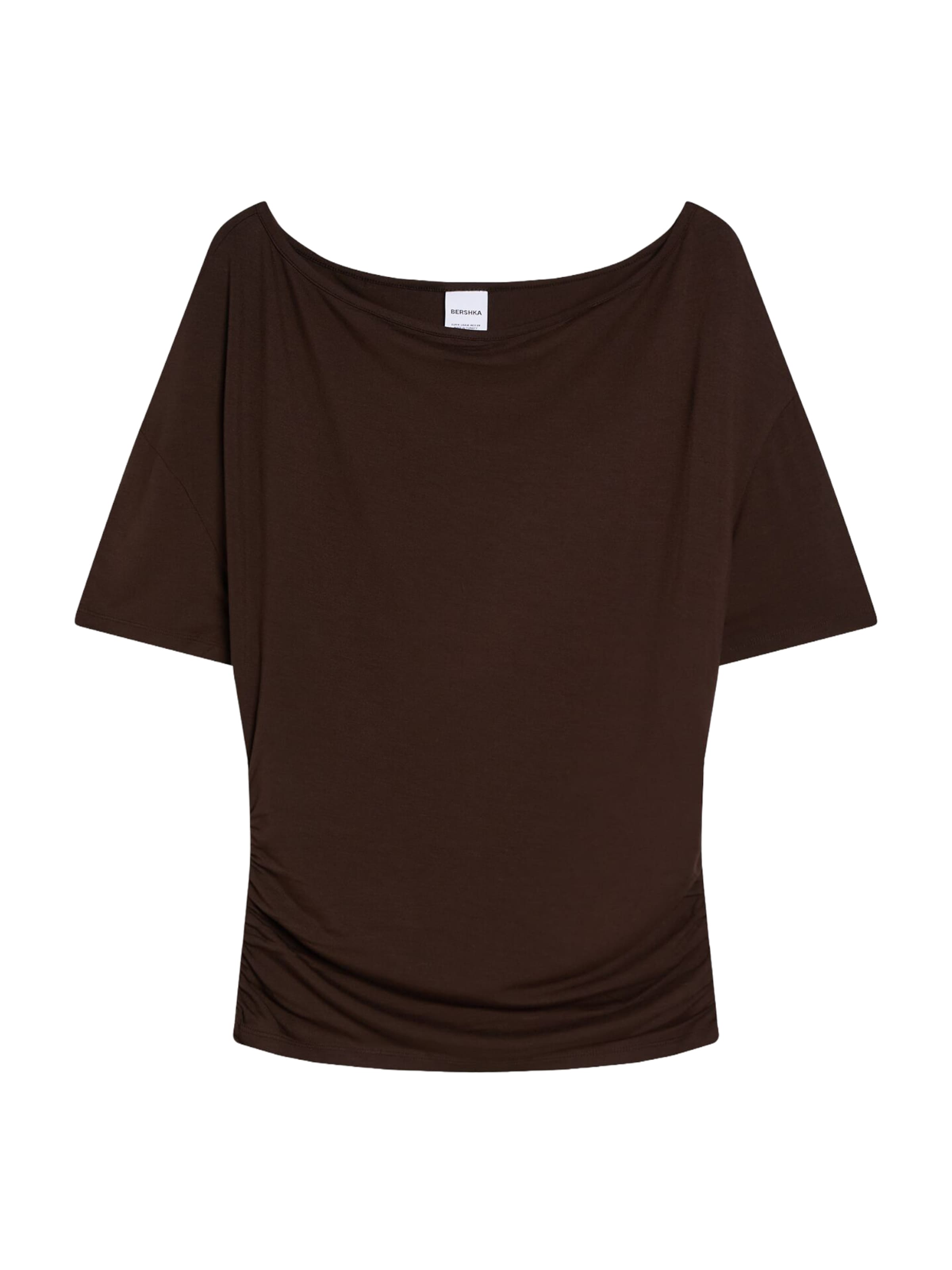 Bershka Shirt in Bruin: voorkant