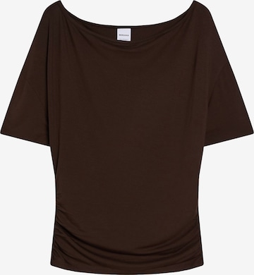 Bershka Shirt in Bruin: voorkant